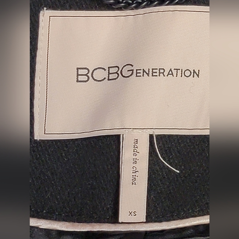 BCBGeneration Double Breasted Belted Lined Black … - image 5